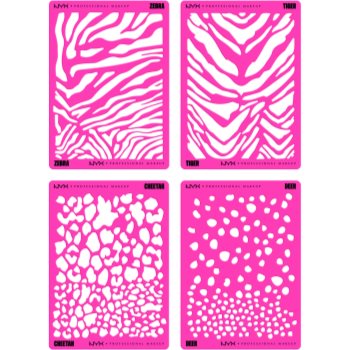 NYX Professional Makeup Party Animals Stencils Kit șabloane corp si fata